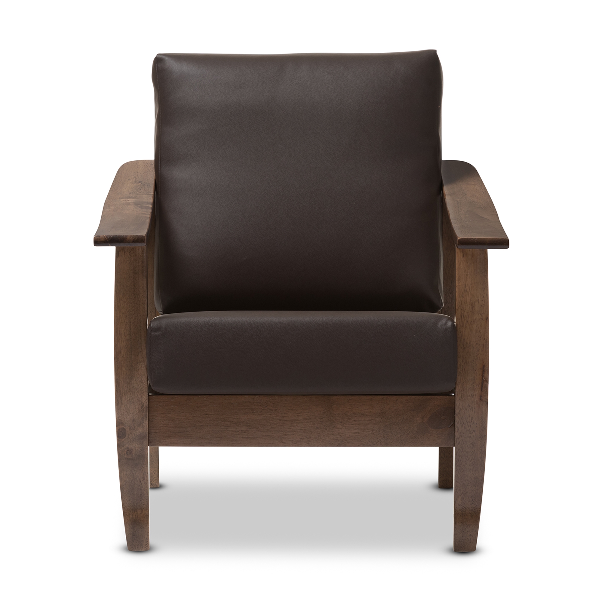 Baxton studio jericho discount leather accent chair